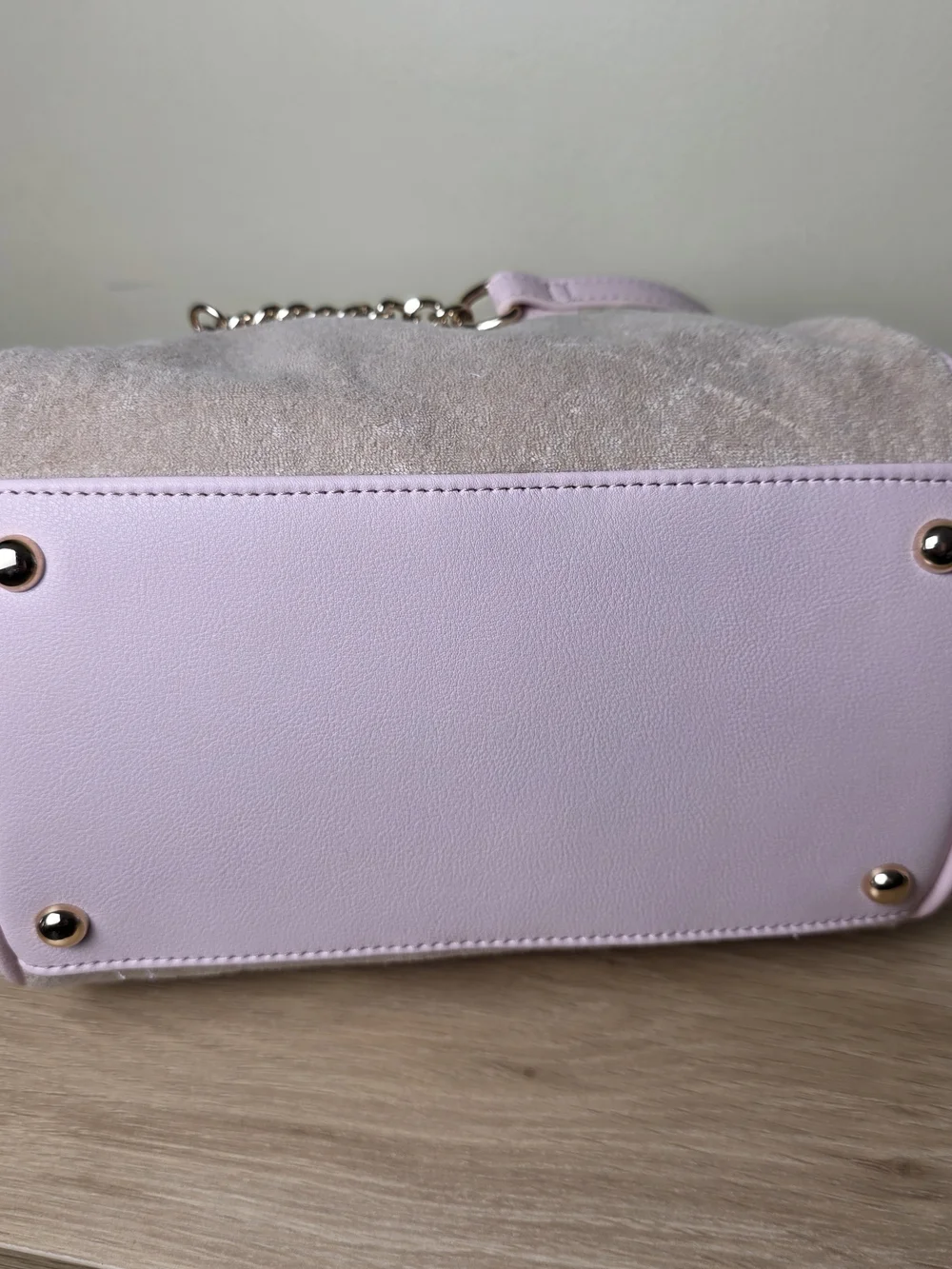 Juicy Couture Sugar Rush  Satchel with Ice Cream Charm In Buff Beige